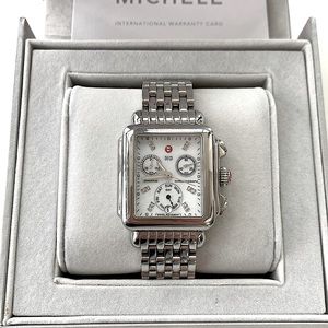 Michele Deco Stainless Steel Silver Women's Watch